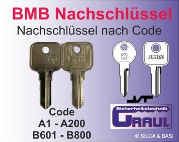 Nachschlüssel BMB-1 für Möbelzylinder
